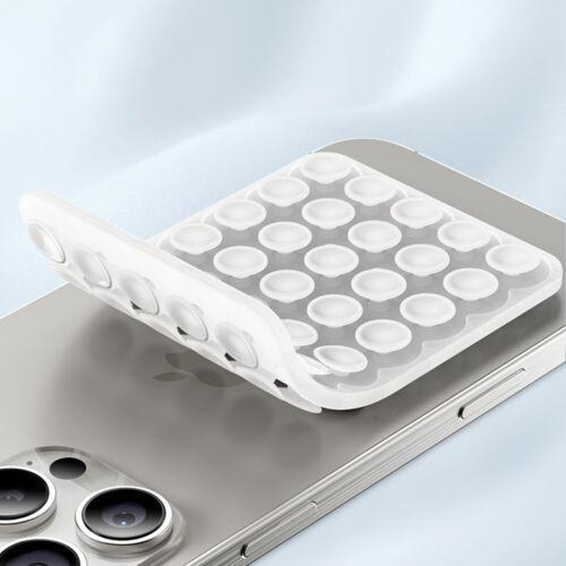 Silicone Suction Cup Phone Case Mount Double Sided, Hands-Free Strong Grip Holder for Selfies and Videos, Silicon Anti-Slip Phone Suction Grip Sticky Phone Grip for Iphone and Android