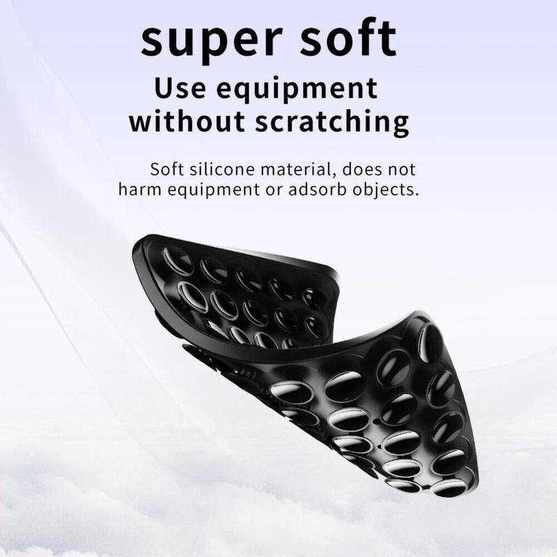 Silicone Suction Cup Phone Case Mount Double Sided, Hands-Free Strong Grip Holder for Selfies and Videos, Silicon Anti-Slip Phone Suction Grip Sticky Phone Grip for Iphone and Android