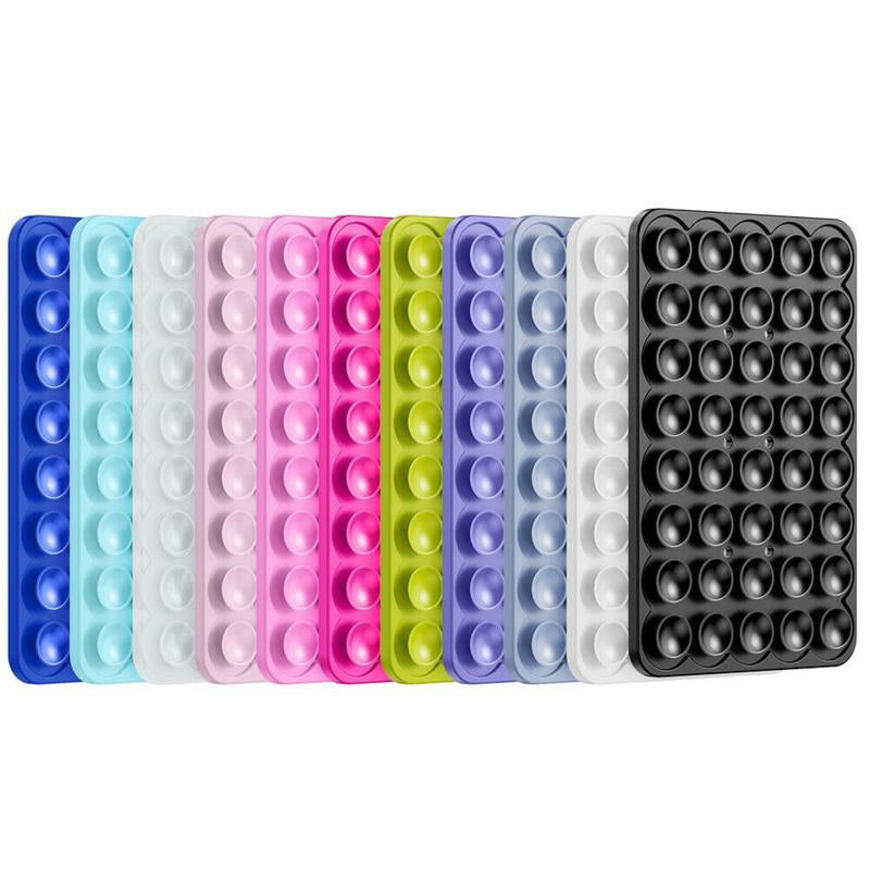 Silicone Suction Cup Phone Case Mount Double Sided, Hands-Free Strong Grip Holder for Selfies and Videos, Silicon Anti-Slip Phone Suction Grip Sticky Phone Grip for Iphone and Android