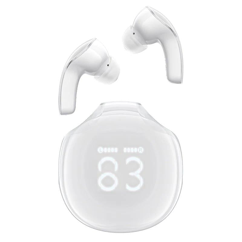 ACEFAST T9 Bluetooth Earphones True Wireless Earbuds 5.3 Headphones with ENC Noise Canceling Earbuds 30H Playback LED Power Display Built in Mic Headphones with IPX4 Waterproof for Sports Black