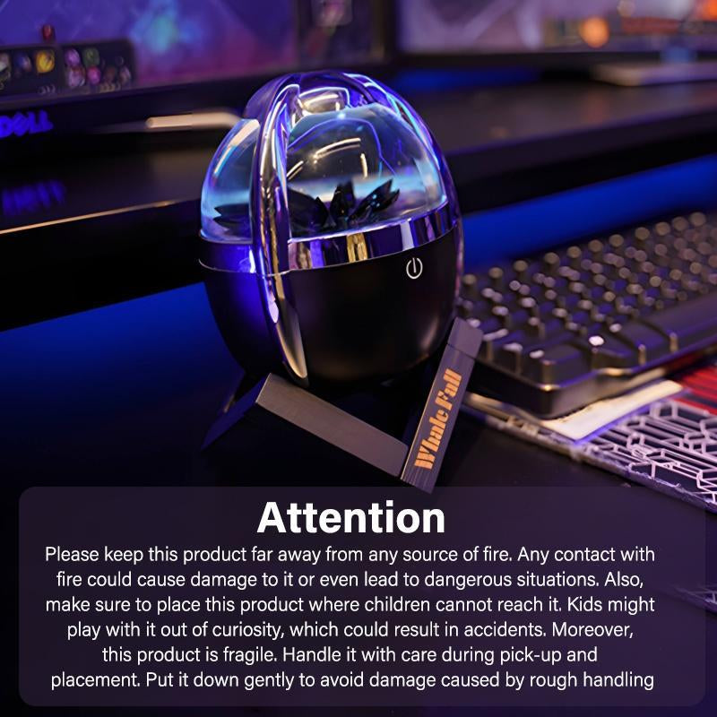 Ferrofluid BT Speaker, 4 Lighting Effects, TYPE-C Charging, 2000Mah Rechargeable Battery, BT + AUX Audio Connection. Ferrofluid Dancing to Music Rhythm, Cool Gadget for Men, Perfect Gift for Ramadan and Mother'S Day