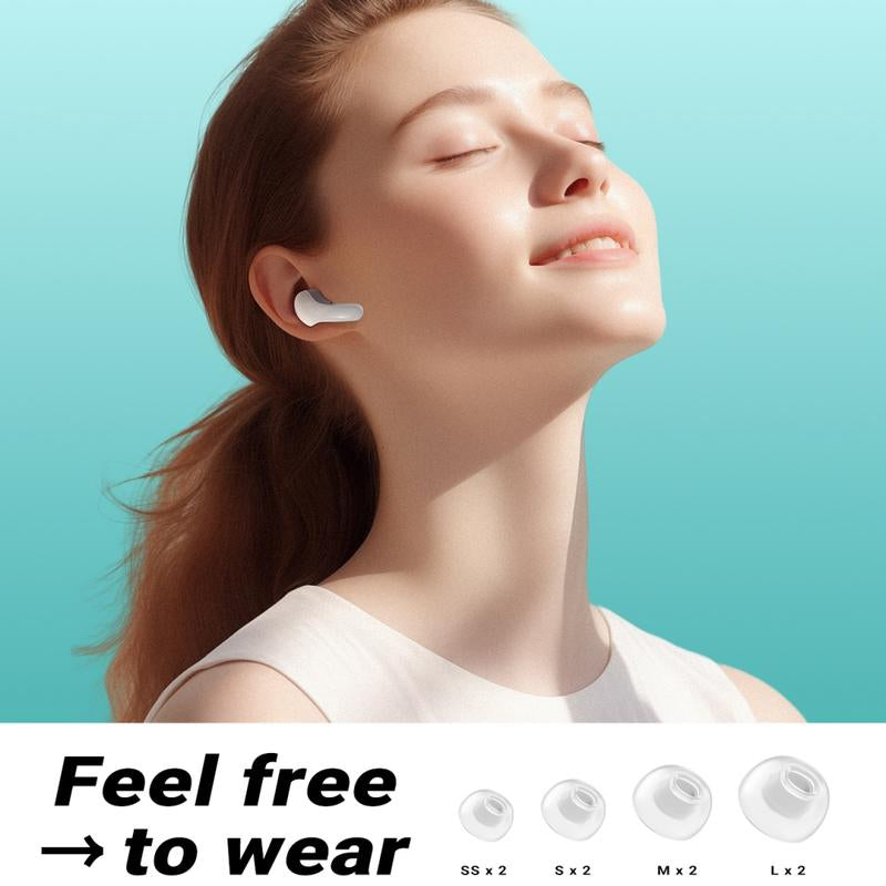 ACEFAST T9 Bluetooth Earphones True Wireless Earbuds 5.3 Headphones with ENC Noise Canceling Earbuds 30H Playback LED Power Display Built in Mic Headphones with IPX4 Waterproof for Sports Black