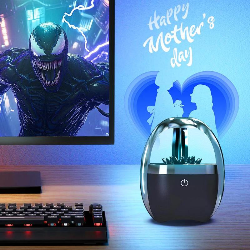 Ferrofluid BT Speaker, 4 Lighting Effects, TYPE-C Charging, 2000Mah Rechargeable Battery, BT + AUX Audio Connection. Ferrofluid Dancing to Music Rhythm, Cool Gadget for Men, Perfect Gift for Ramadan and Mother'S Day