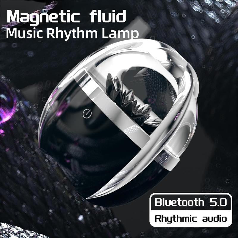 Ferrofluid BT Speaker, 4 Lighting Effects, TYPE-C Charging, 2000Mah Rechargeable Battery, BT + AUX Audio Connection. Ferrofluid Dancing to Music Rhythm, Cool Gadget for Men, Perfect Gift for Ramadan and Mother'S Day
