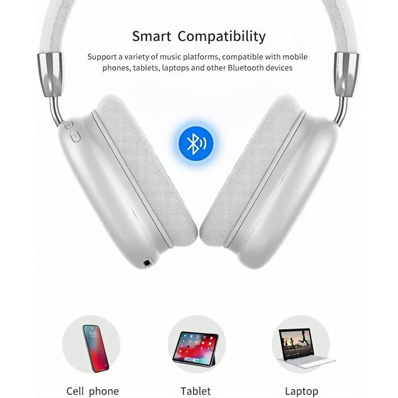 P9 Pro Max Wireless Over-Ear Bluetooth Headphones|8H Playtime| Ultra-Low Latency Gaming| Bluetooth 5.1| TF Card Slot| for Iphone/Android/Pc Mother'S Day Gift