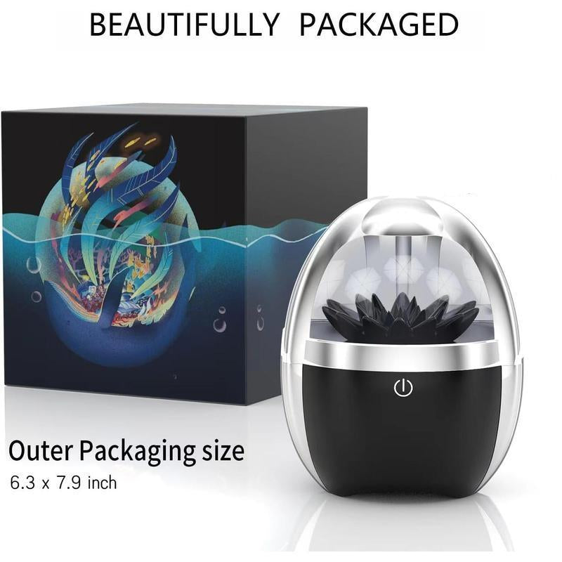 Ferrofluid BT Speaker, 4 Lighting Effects, TYPE-C Charging, 2000Mah Rechargeable Battery, BT + AUX Audio Connection. Ferrofluid Dancing to Music Rhythm, Cool Gadget for Men, Perfect Gift for Ramadan and Mother'S Day
