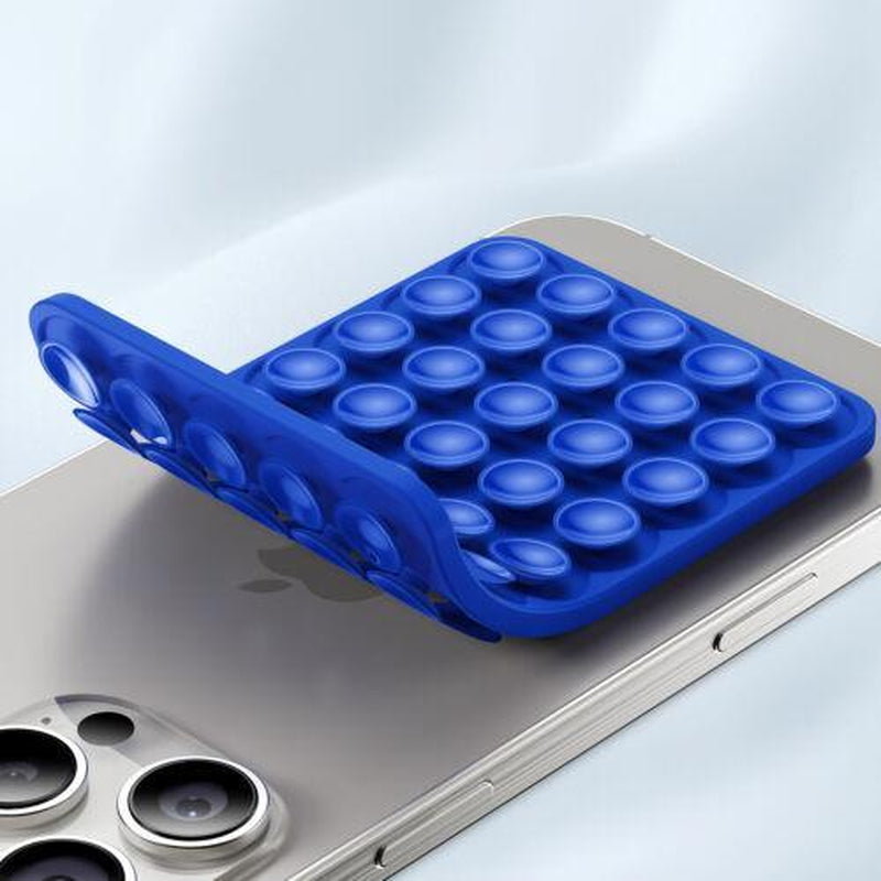 Silicone Suction Cup Phone Case Mount Double Sided, Hands-Free Strong Grip Holder for Selfies and Videos, Silicon Anti-Slip Phone Suction Grip Sticky Phone Grip for Iphone and Android