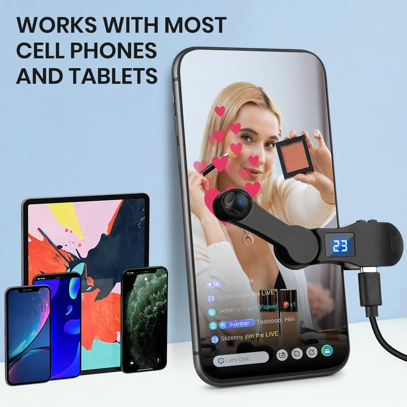 Smart Auto Clicker for Smart Phone,Phone Screen Tapper for Phone Apps Video Live Streaming Gadget,Fast Click Simulation Finger Continuous Click for Game,Live Broadcasts Likes,Reward Task