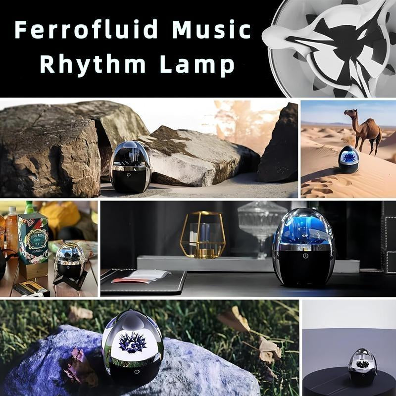 Ferrofluid BT Speaker, 4 Lighting Effects, TYPE-C Charging, 2000Mah Rechargeable Battery, BT + AUX Audio Connection. Ferrofluid Dancing to Music Rhythm, Cool Gadget for Men, Perfect Gift for Ramadan and Mother'S Day