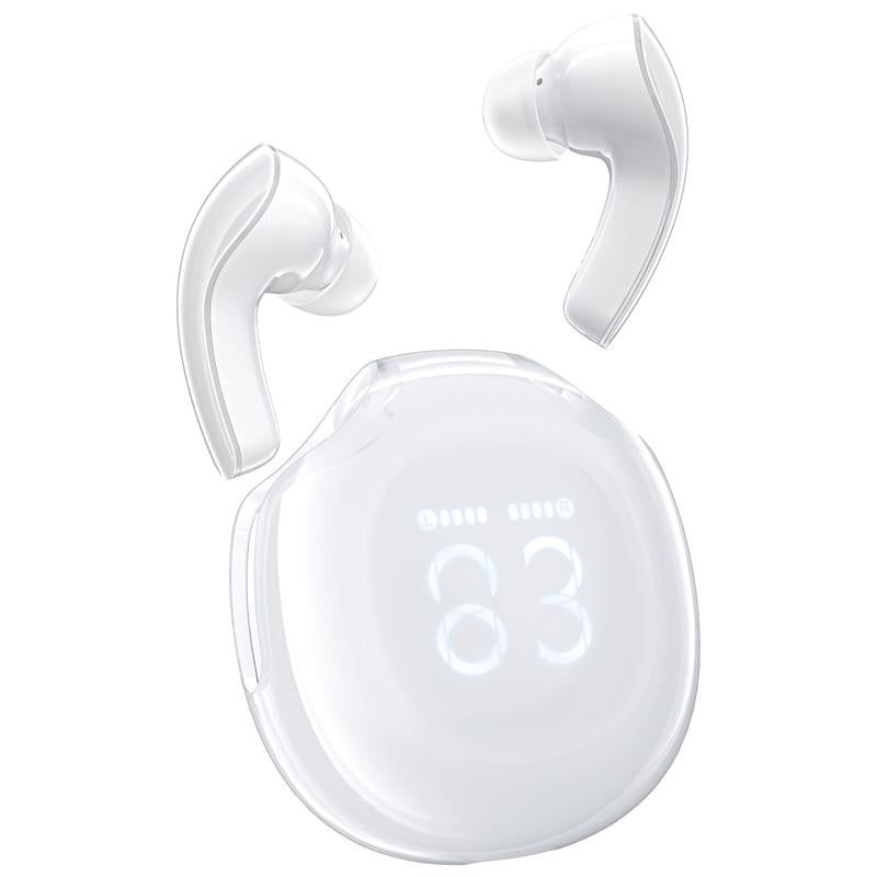 ACEFAST T9 Bluetooth Earphones True Wireless Earbuds 5.3 Headphones with ENC Noise Canceling Earbuds 30H Playback LED Power Display Built in Mic Headphones with IPX4 Waterproof for Sports Black