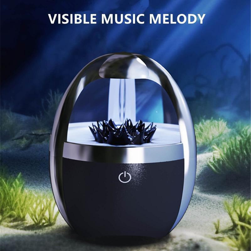 Ferrofluid BT Speaker, 4 Lighting Effects, TYPE-C Charging, 2000Mah Rechargeable Battery, BT + AUX Audio Connection. Ferrofluid Dancing to Music Rhythm, Cool Gadget for Men, Perfect Gift for Ramadan and Mother'S Day